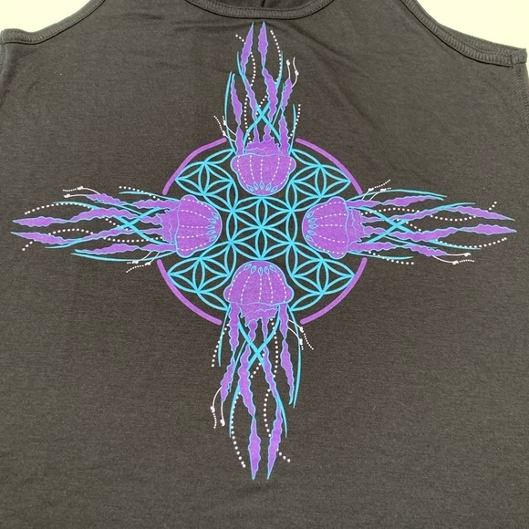 MY DESIGN Zia Flower of Life Jellyfish Flowy Tank - Picture 11 of 12